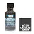 A 30ml bottle of SMS Mecha Carbon Black airbrush paint next to a dark grey color swatch labeled MC09 Carbon Black.