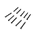 Ten black button head screws arranged in a grid pattern against a white background.