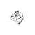 A silver-coloured aluminium RC motor plate with a central circular opening and multiple mounting holes, shown on a white background.
