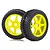 HSP 2.8" Off Road Tyres on Yellow Rims - Wheels 2Pcs 81035A