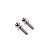 Two silver-coloured metal pivot balls with threaded shafts, shown against a plain white background.