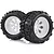 HSP 3.8" Off Road Tyres on White Rims - Wheels 2Pcs 89105A