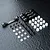 MST aluminium suspension arm mount set in black, including four metal mounts, screws, ball studs, and plastic spacers on a dark textured surface.