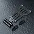 MST carbon fiber rear link plate with two black metal standoffs and eight small black screws on a textured dark surface.