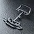 MST lightweight front bumper mount set for RC cars, featuring black plastic parts on a sprue against a dark textured background.