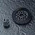 A black MST 42T ring gear and 11T pinion gear set for RC differential drivetrain.