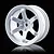 MST 1.9" TE37 (+5mm Offset) High Traction Rims 2Pcs - White 832301W