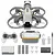 CaddxFPV Protos FPV drone bundle including drone, remote controller, FPV goggles, batteries, spare propellers, and charging accessories.