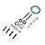 Losi 1/5 scale differential rebuild kit components including screws, pins, washers, O-rings, and a gasket on a white background.