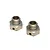 Two silver-coloured metal 17mm wheel hex adapters for RC cars, shown against a plain white background.