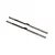 Two silver metal RC turnbuckles with threaded ends and a central hexagonal adjustment section, isolated on a white background.