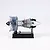 A Teching DM122 mini turbofan engine model kit displayed on a black stand against a white background.