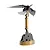 A Teching DM337 metal eagle model kit featuring a mechanical eagle perched on a gold-colored stand with visible gears and structural components.