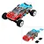Pro-Line Crowd Pleazer body shell for 1/28 scale RC truck, shown installed on a chassis and as a separate painted shell with accessories.