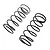 Losi 13.6 lb/in (2.42 kg‑cm) White Front Springs 2Pcs LOS-3748