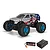 ARRMA Freedom Flyer RC monster truck with patriotic graphics, shown with a Spektrum Smart LiPo battery and S100 charger on a white background.