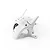 A white BetaFPV HD VTX micro canopy for FPV drones, shown from a front-side angle against a white background.