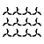 A set of twelve black Gemfan 3-blade drone propellers arranged in a grid against a white background.
