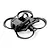 A black BetaFPV drone frame with integrated propeller guards, shown from a high-angle perspective against a white background.