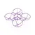 A clear purple BetaFPV drone frame with four integrated propeller guards on a white background.