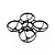 A black BetaFPV drone frame with four circular propeller guards on a white background.