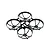 A black BetaFPV drone frame with four integrated propeller guards, shown from a high-angle perspective against a white background.