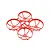 A red BetaFPV drone frame with four integrated propeller guards, viewed from a high angle against a white background.