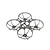 A clear grey BetaFPV drone frame with four integrated propeller guards, viewed from a high angle against a white background.
