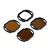 A set of four BetaFPV O4 Pro camera filters including ND8, ND16, ND32, and MCUV, arranged on a white background.