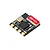 A small BetaFPV 2.4GHz ELRS Lite receiver circuit board with a flat ceramic antenna on a white background.