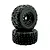 Two Method RC 4.9 Terraform belted all-terrain tyres mounted on black Array rims, stacked vertically against a white background.