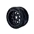 A single Method RC Velociter belted RC car wheel with a black hive-pattern rim and black rubber tyre, isolated on a white background.
