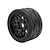 A single Method RC Velociter belted tyre mounted on a black Hive style RC wheel against a white background.
