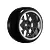 Louise 1.9" Drift Tyres on Multi Spoke Matte Black and Silver Rims 4Pcs - Glued Wheels LNHA562T