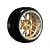 Louise 1.9" Drift Tyres on Multi Spoke Bronze and Silver Rims 4Pcs - Glued Wheels LNHA568T