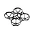 A black BetaFPV Meteor65 Pro II drone frame featuring four circular propeller guards connected by a central mounting structure.