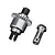FONZON metal differential assembly with a 30T gear and a separate 12T input pinion gear for RC vehicles.