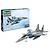 A Revell 1/72 scale Boeing F-15C Eagle model kit box next to a fully assembled and painted model of the fighter jet.
