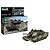 Revell 1/35 scale Leopard 2A7A1 tank model kit box and a fully assembled, painted model tank on a white background.