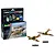 Revell 1/144 scale Spitfire Mk.ia and Hurricane Mk.i model kit box with assembled and painted models on display stands.