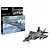 Revell 1/72 scale Lockheed Martin F-35A Lightning II plastic model kit box and a fully assembled, painted model aircraft on a white background.