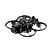 CaddxFPV Gofilm 20 FPV drone featuring a black frame, propeller guards, and gold-accented motors on a black background.