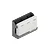 A white CaddxFPV 2S battery charger dock sitting in a grey plastic cradle against a black background.