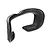 A black foam face pad for CaddxFPV Ascent FPV goggles, shown in a studio product shot against a white background.
