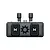 CaddxFPV Walksnail Avatar HD VRX receiver unit featuring two antennas and a central cooling vent design on a black background.