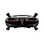 Front view of the CaddxFPV Walksnail Avatar HD FPV Goggles X featuring a sleek black and grey design with four antennas and red light bars.