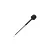 A black Walksnail V2 Avatar VTX antenna with a gold-colored U.FL connector on a black background.
