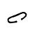 A small, black, C-shaped foam pad designed for the Walksnail Avatar Goggles X, shown against a plain white background.