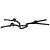 Two carbon fibre RC chassis rails with a woven pattern and multiple mounting holes, isolated on a white background.