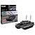 Revell 1/35 scale Leopard 2A4 40th Anniversary model tank kit box and a fully assembled, painted black tank model with white trim and flag antennas.